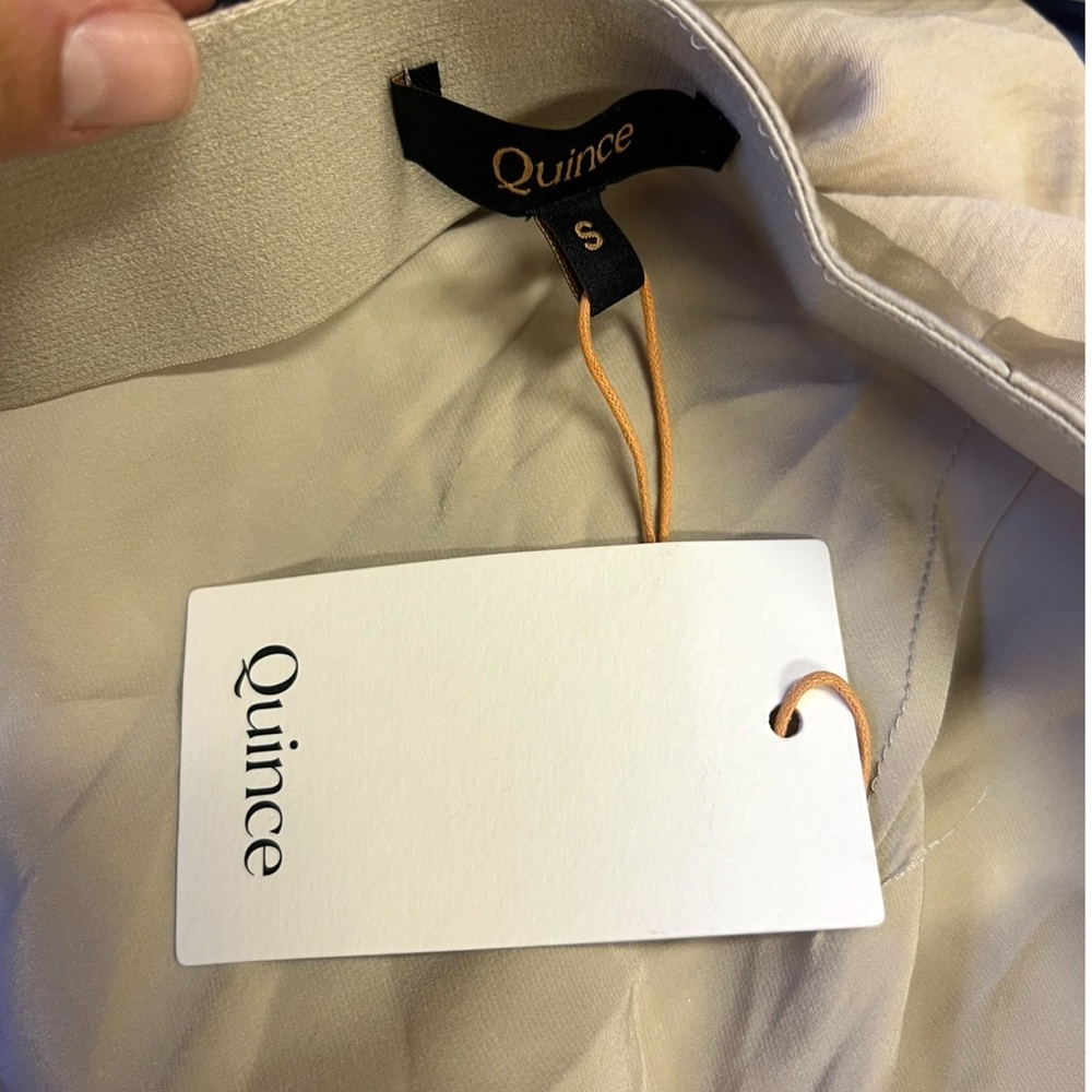 NEW QUINCE 100% Washable Silk Mini Skirt SIZE: S - Picture 8 of 9